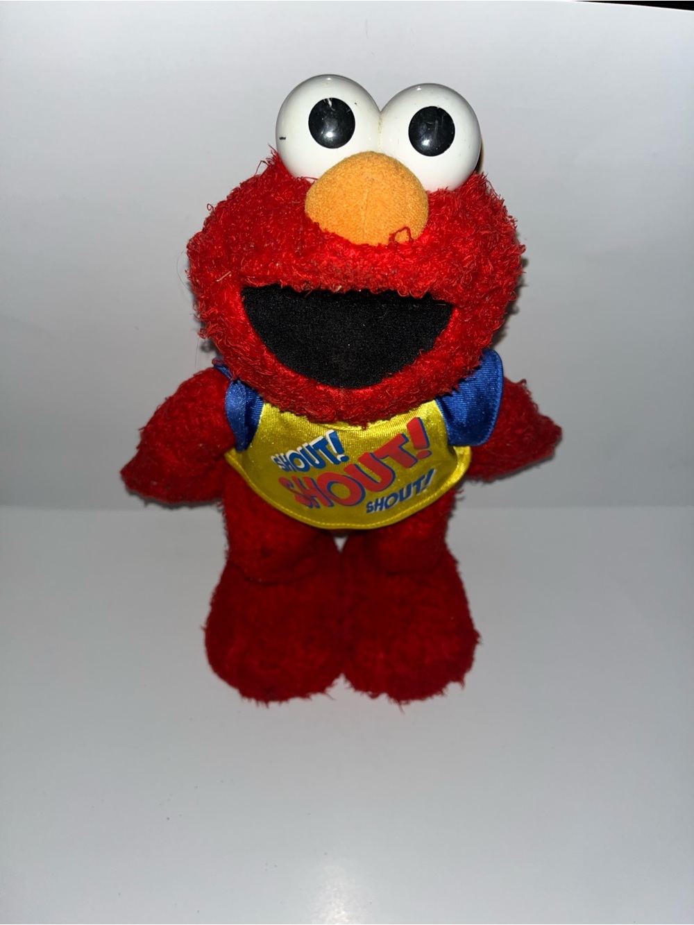 Vintage 2004 Elmo Shout! Plush Toy - Red